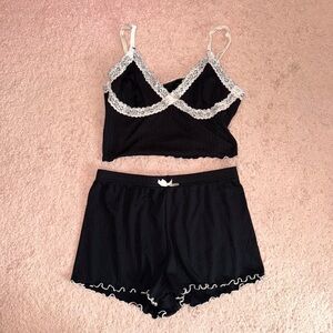 Shein PJ Set in Black & White